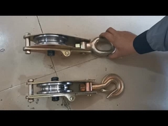 Схватывать стальные проволоки веревки шкивный блок