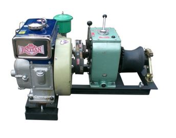 Купить Пулер ворота кабеля тон-оси с мотором 4HP силы двигателя дизеля online manufacture
