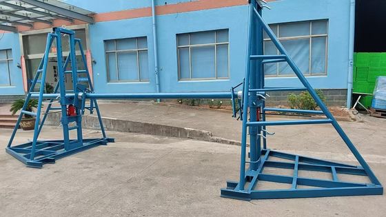 Купить 5 Ton Hydraulic Cable Drum Jack Stand with 1.5 Meters Lifting Height and 5000 kg Capacity for Overhead and Underground Cable Installation online manufacture