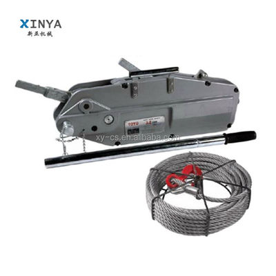Купить 3200kg Capacity Manual Wire Rope Winch with 20m Lifting Height for Construction Hoist online manufacture