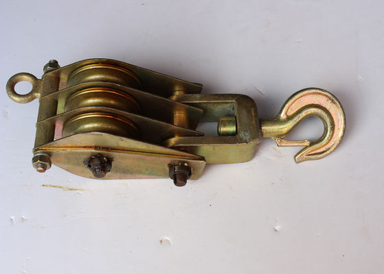 10 кН трехколесный стальной подъемный прибор с оцинкованной рамой для установки башни и подъемного шкива