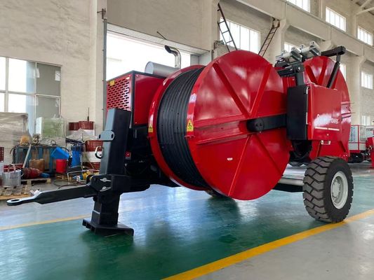 Гидравлический кабельный натяжитель непрерывного действия 2x40 кН с гидравлической трансмиссией и электронным управлением для монтажа воздушных линий электропередач