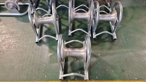 10KN Rated Load Zinc-Coated Steel Cable Roller with Bridge-Type Design for Smooth Power Line Installation